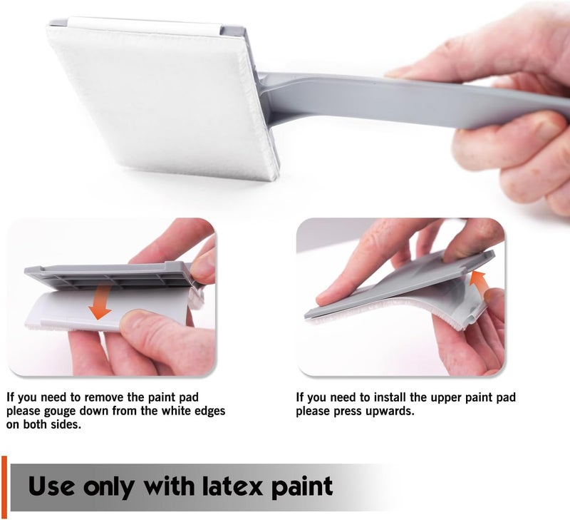 Rolling Dog 2PC 4Inch Refill Pad 4" Paint Edger Paint Pad - Image 3
